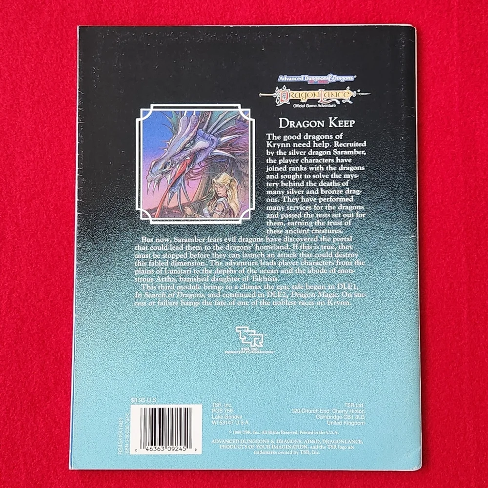 Dragonlance Advanced Dungeons & Dragons Module Adventure Set 1989 - Picture 7 of 14
